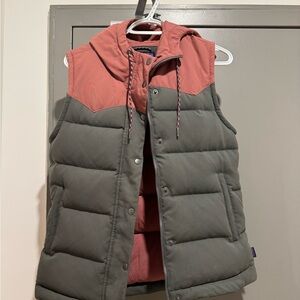 Patagonia Two-Tone Hooded Puffer Vest
